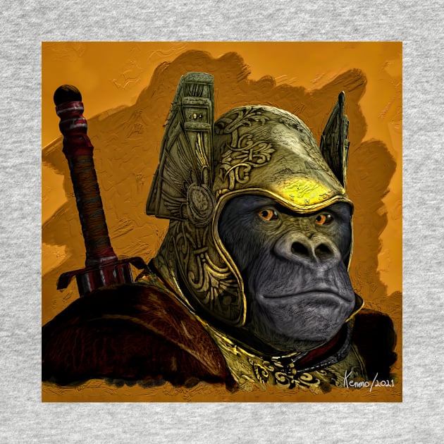 Ape with the Golden Helmet by kenmo